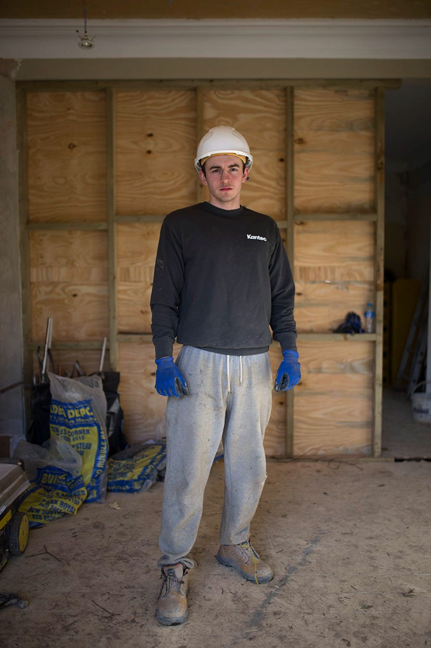 Kantec site builder at a house renovation in Richmond.