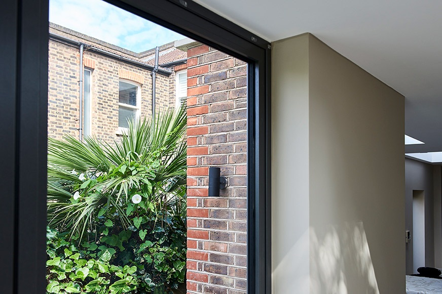 Detail image of a house renovation in London.