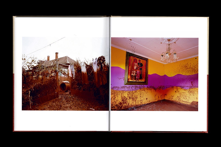 Spread with two photographs from Peter Kollanyi's book Memento
