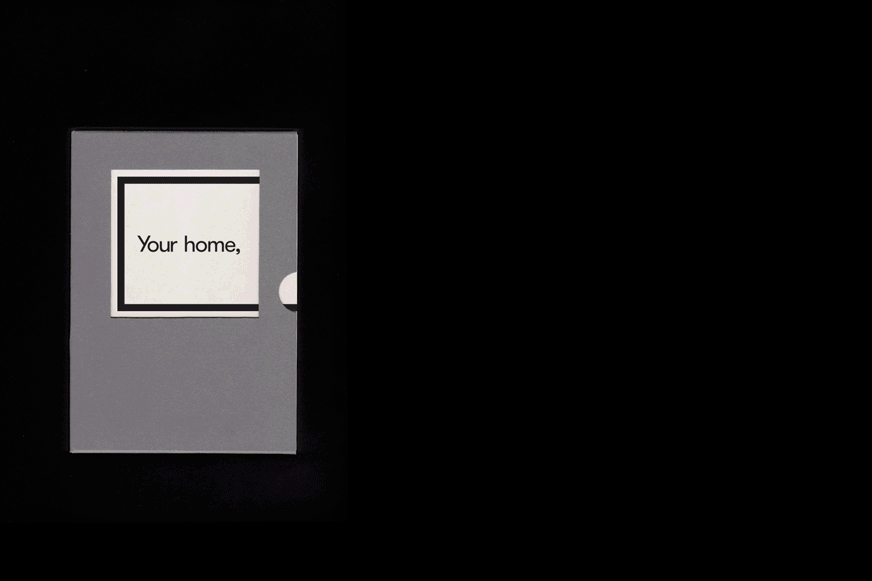 Animation of the house design postcards.