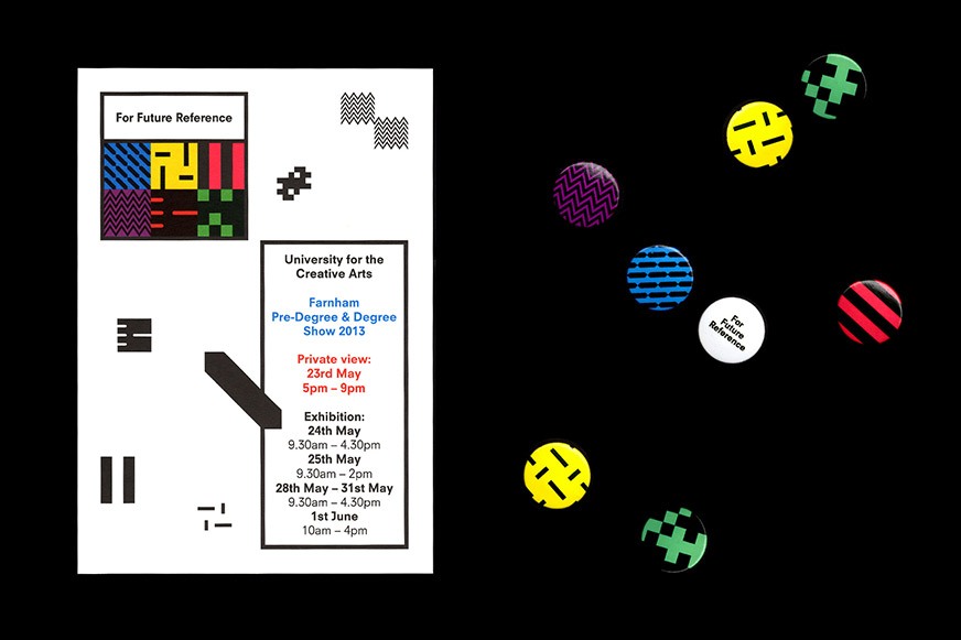 Invite & badges for For Future Reference UCA show 2013