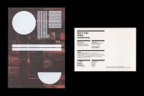 White foiled invitation designed in collaboration with Vaughan Oliver.
