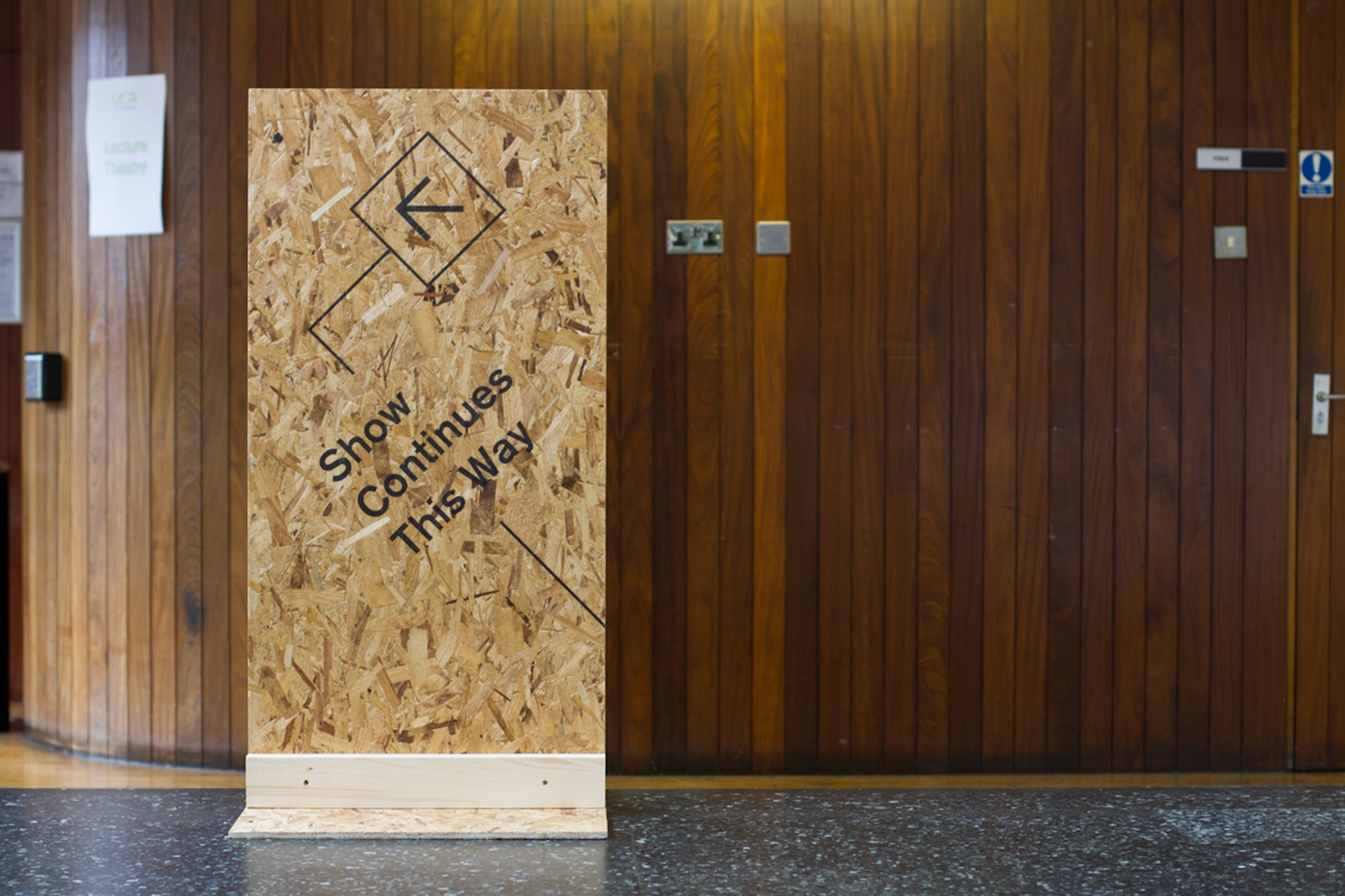 Direct print OSB sign for the UCA Epsom Show 2013