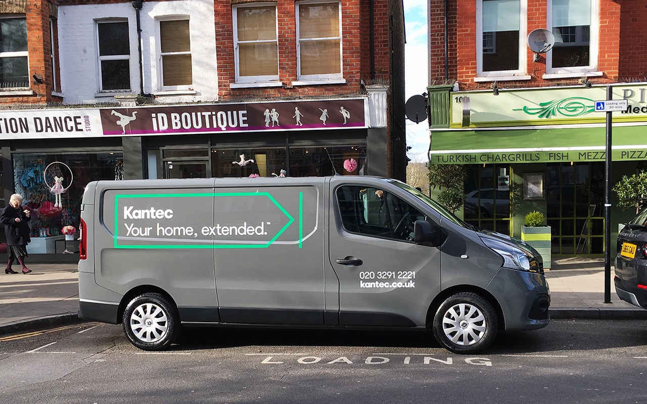 New Kantec van branding.